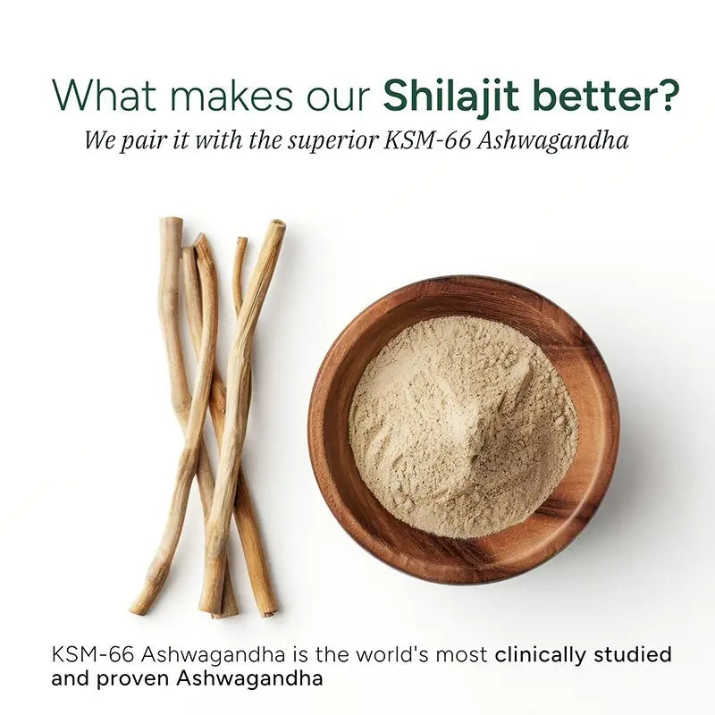 WISHCA | Gold Standard Shilajit Gummies | 75% Fulvic Acid & Ashwagandha | Pure Energy from the Himalayas(60ct)